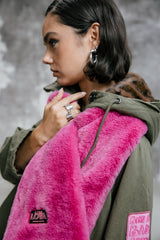 ACCESSOIRE LIVIE PLAIN FUR ROSE ROSE