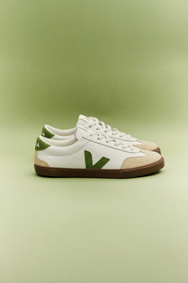 BASKETS FEMME VOLLEY BLANC/VERT BLANC/VERT