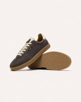 BASKETS HOMME LUMBO LEATHER-SUE MARRON MARRON