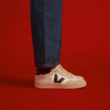 BASKETS MIXTE V90 BLANC/NOIR BLANC/NOIR