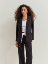 BLAZER FEMME LP007113 MARINE MARINE