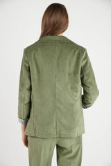 BLAZER FEMME AMPLE FANT VELOUR KAKI KAKI