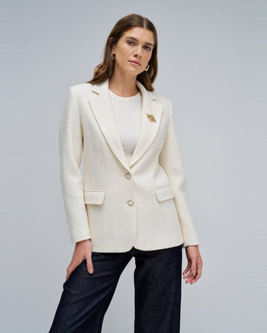 BLAZER FEMME BLAZER BLANC BLANC