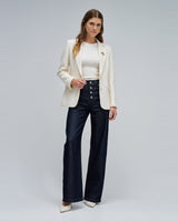 BLAZER FEMME BLAZER BLANC BLANC