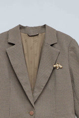 BLAZER FEMME TAUPE TAUPE