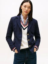BLAZER FEMME PUNTO TONAL CREST MARINE MARINE
