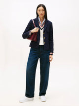 BLAZER FEMME PUNTO TONAL CREST MARINE MARINE