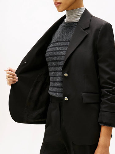 BLAZER FEMME TIMELESS WOOL NOIR NOIR