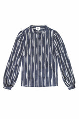 BLOUSE FEMME BLOYA MARINE/ECRU MARINE/ECRU