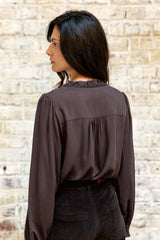 BLOUSE FEMME BOWEN MARRON MARRON