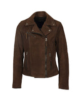 Blouson Oakwood Clips cuir marron – vue 1
