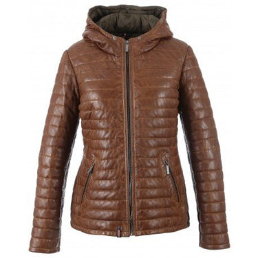 BLOUSON FEMME FOURRURE COGNAC COGNAC