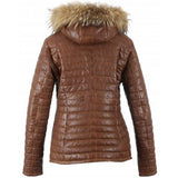 BLOUSON FEMME FOURRURE COGNAC COGNAC