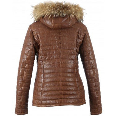 BLOUSON FEMME FOURRURE COGNAC COGNAC