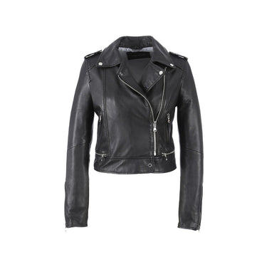 Blouson Oakwood Yoko cuir de mouton noir – vue 1