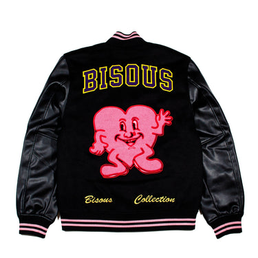 BLOUSON HOMME VARSITY JACKET SIMIL NOIR NOIR