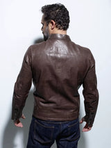 BLOUSON HOMME GAFINO LAMB VITA DARK COGNAC Dark Cognac
