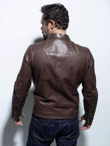 BLOUSON HOMME GAFINO LAMB VITA DARK COGNAC Dark Cognac