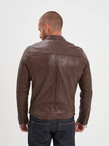 BLOUSON HOMME GAFINO LAMB VITA MARRON MARRON