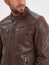 BLOUSON HOMME GAFINO LAMB VITA MARRON MARRON