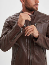 BLOUSON HOMME GAFINO LAMB VITA MARRON MARRON