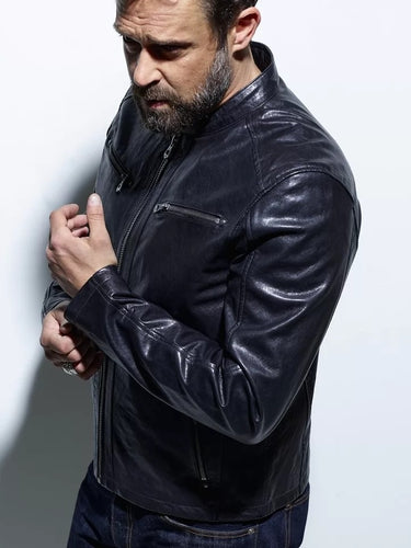 BLOUSON HOMME GAFINO LAMB VITA NOIR NOIR