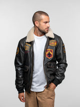 BLOUSON HOMME MOCK LAMB ERMIS NOIR NOIR