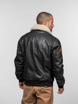 BLOUSON HOMME MOCK LAMB ERMIS NOIR NOIR