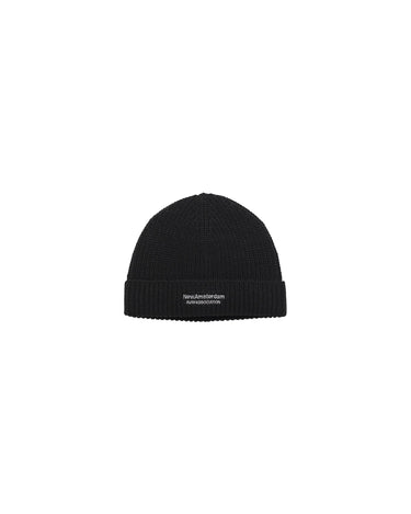 BONNET MIXTE REVERSIBLE LOGO NOIR NOIR