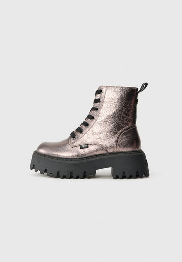 BOTTES FEMME ASPEN LACE UP METAL METAL