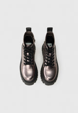 BOTTES FEMME ASPEN LACE UP METAL METAL