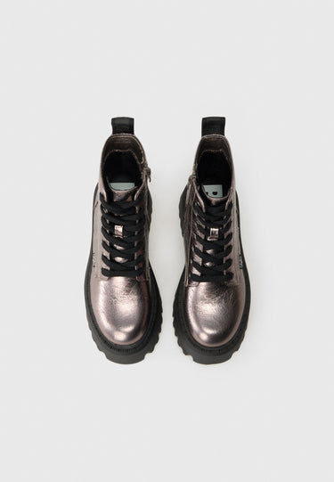 BOTTES FEMME ASPEN LACE UP METAL METAL