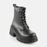 BOTTES FEMME BRAVR LACE UP NOIR NOIR