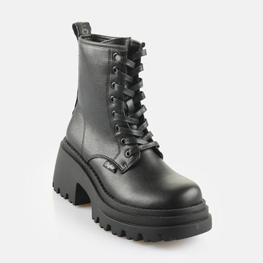 BOTTES FEMME BRAVR LACE UP NOIR NOIR