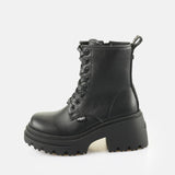 BOTTES FEMME BRAVR LACE UP NOIR NOIR