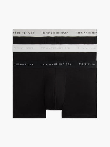 BOXERS HOMME 3P TRUNK METALLIC ARGENT / NOIR ARGENT / NOIR
