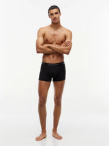 BOXERS HOMME 3P TRUNK METALLIC ARGENT / NOIR ARGENT / NOIR