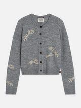 CARDIGAN FEMME CREW GRIS GRIS