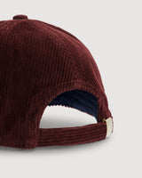 Casquette Hartford Cap velours côtelé bordeaux – vue 2