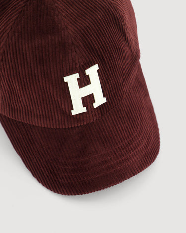 Casquette Hartford Cap velours côtelé bordeaux – vue 3