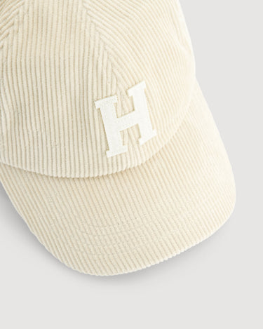 Casquette Hartford Cap velours côtelé crème – vue 3