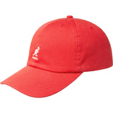 CASQUETTE WASH BASEBALL ROUGE ROUGE