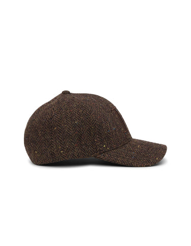 CASQUETTE CORE HERRINGBONE BASEBALL MARRON MARRON