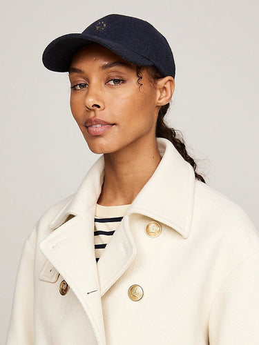 CASQUETTE TH MONOGRAM WINTER MARINE MARINE