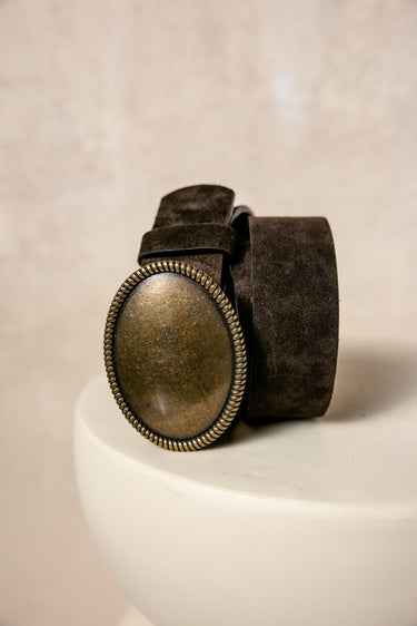 CEINTURE KALLAS MARRON MARRON