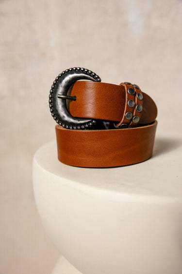 CEINTURE KIRZA CAMEL CAMEL