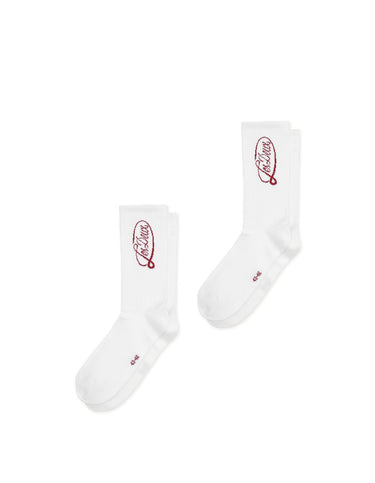 CHAUSSETTES HOMME LOGO BLANC BLANC