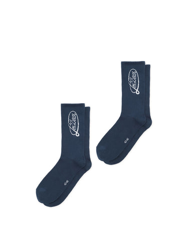 CHAUSSETTES HOMME LOGO MARINE MARINE