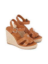 CHAUSSURES FEMME ESPADRILLE HIGH WED COGNAC COGNAC