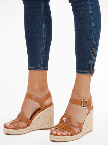 CHAUSSURES FEMME ESPADRILLE HIGH WED COGNAC COGNAC